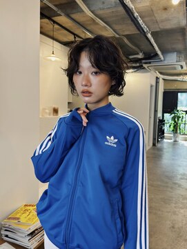 ヒュージ 表参道(huge) レイヤーボブ/ショートボブ/ニュアンスパーマ/顔周りカット/20代