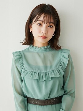 エルメ なんばマルイ(HELME) #暗めカラー #切りっぱなしボブ