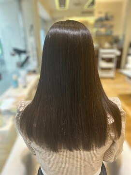 ファム 立町店(femme) ロングストレート×高濃度水素カラー