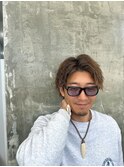 波巻きツイストスパイラルパーマ/フェザーパーマ/眉毛/メンズ
