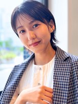 ワンバイジエクト 梅田&nbsp;似合わせショート/細めハイライト/くすみベージュ/ショートボブ