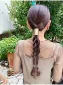 タイトヘア　タイトポニーテール　ヘアセット
