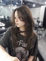 ラベル 渋谷(LAVEL)&nbsp;ラフレイヤー×ブリーチなしオリーブベージュ