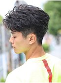 ワイルドツーブロック　前髪かきあげ　