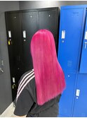 鮮やか蛍光ピンクカラー>