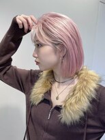 サンク 原宿 表参道(cinq) ★ブリーチカラーハイトーンカラーラベンダーピンクベージュ30代