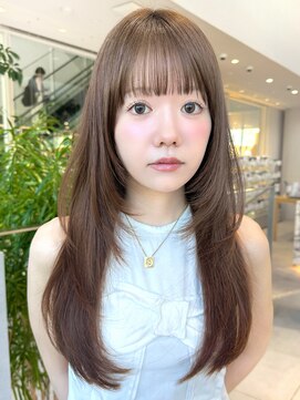 ミンクス 原宿店(MINX) レイヤーカット 顔周りカット シースルーバング