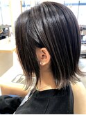 切りっぱなし×ミディアムハイライト*_市川