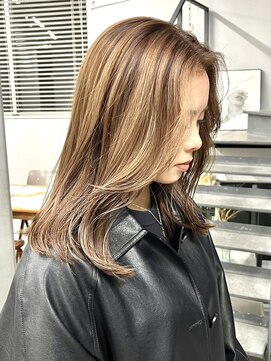 ヘアー アイス 御器所本店(HAIR ICI) 20代30代40代大人可愛いベージュカラー髪質改善トリートメント