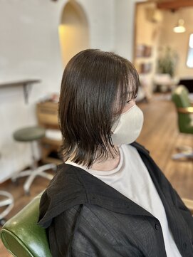 さらさら縮毛矯正andオリーブベージュカラー