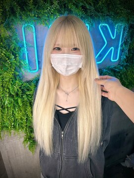 アールイーバイインク 渋谷(Re. by INK.) ウルフカット/ハイトーン/ミディアムウルフ/ハッシュカット