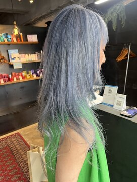 リンダイーロ(Linda Hiro) 【札幌円山】ペールブルー/ダブルカラー/透明感カラー