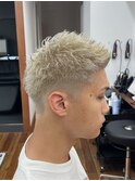 MEN’S/サーフカール/刈り上げセンターパート/表参道駅/青山