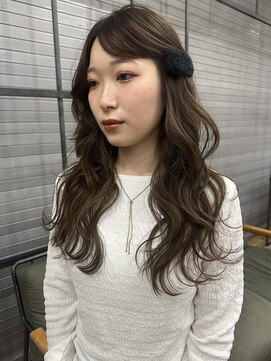 ロックス バイ マグ 松本(rocks BY MAG) ブリーチなし◎ヘーゼルベージュロングレイヤー透明感