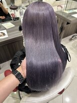 アース 長久手店(HAIR & MAKE EARTH)&nbsp;艶ラベンダーグレージュ×透明感カラー