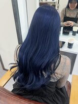 アンドケー 那覇おもろまち店(and K)&nbsp;ブリーチカラー/ネイビーブルー