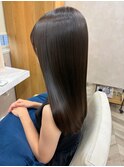 大人グレージュブラウン×髪質改善縮毛矯正20代30代40代