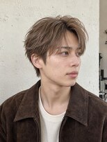 メンズヒペリカム(Men's hypericum)&nbsp;ベージュブラウン フェザーショート