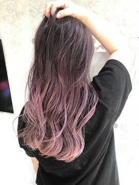 トルネード(TORNADO) 外国人風韓国風　ピンクバレイヤージュ　ヨシンモリ