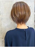 丸みショート　ぷっつんボブ　くびれボブ　マッシュショート