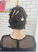 ＊THE  RIRE. 結婚式お呼ばれアレンジ×お団子ハーフアップ＊