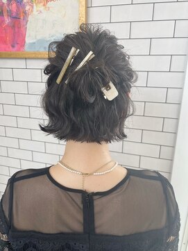 リール(THE RIRE.) ＊THE  RIRE. 結婚式お呼ばれアレンジ×お団子ハーフアップ＊