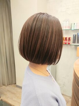 ブロッサム 東中野店 20代30代大人可愛いエアリーボブラベンダーベージュ透明感