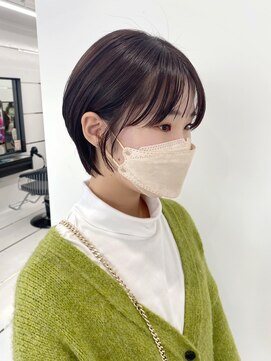 ギグスダブル 栄店(gigs double) つやナチュラルブラック×丸みショート