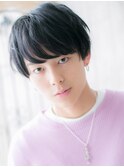 重めバングで目力UP！くせ毛ショートこなれヘアj札幌月寒