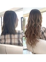 クラン ヘアーアンドスタジオ(CLAN hair & studio)&nbsp;ハイトーンカラーエクステプルエクステミルクティーベージュ
