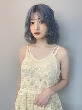 レイム(LAME) gray.whiteに色落ちする"Blue"