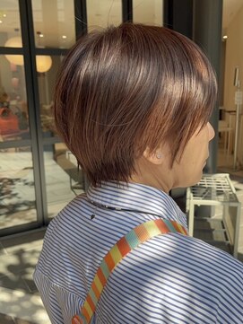 ジアン バイ ミルボン 西宮ガーデンズプラス(GIEN by milbon) 丸みショート/くびれ/オリーブブラウン/末吉 海斗