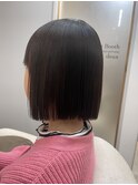 切りっぱなしボブ
