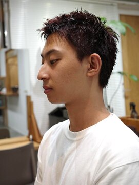 サンアタゴノット(san.atagonot) ベリーショートメンズカット/ブリーチなしカラー