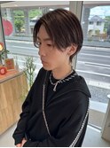 メンズセンターパート