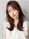 ★大人可愛い外ハネボブ似合わせカットデジタルパーマセミディ