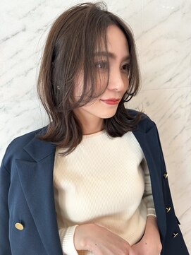 ソワリー 栄(THOiRY) ●THOiRY女性らしい柔らかヘア似合わせ小顔艶髪ゆる巻きロング