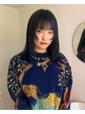 ネイビーとブラックのデザインカラー（ブリーチ1回～）
