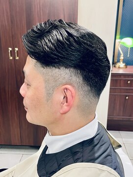 グレイスフルバーバーロンドン 大宮店(Graceful Barber London) 【40代 男性】ロンドン七三ツーブロ（大宮/バーバー）