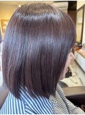 髪質改善カラー・ツヤツヤ・20代・30代・切りっぱなしボブ