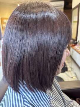 ヘアアンドスパ ベル(Belle) 髪質改善カラー・ツヤツヤ・20代・30代・切りっぱなしボブ