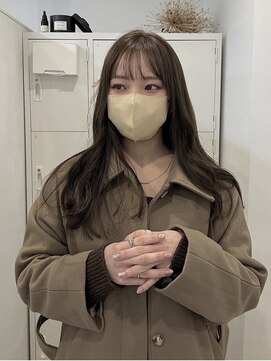 エイチ 梅田(H) レイヤーカットホワイトベージュ20代30代40代タッセルボブ前髪