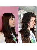 【ステップボーンカット】レイヤーパーマミディアム