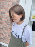 グレージュカラー_ミニボブ