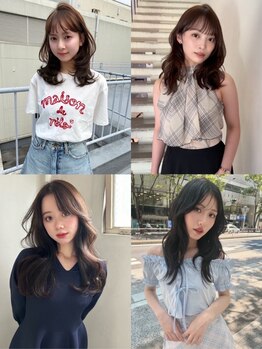 アクシス 栄ガスビル店(`AXIS)の写真/【栄/矢場町】どこから見ても可愛く見えるシルエット♪絶妙なバランスのカットでオシャレが毎日続く!