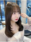 (縮毛矯正/髪質改善/ロングヘア/前髪/韓国レイヤー/小顔)