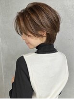 レリーノーブル 西宮北口(RelyNoble)&nbsp;明るめベージュ×大人ショートで軽やかに[西宮北口/髪質改善]