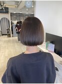 ミニボブヘア× オリーブベージュ赤羽美容院おすすめ