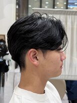 ユニックス ララポート豊洲店(UNIX Salon&Spa) 前下がりセンターパート/ニュアンスパーマ/豊洲