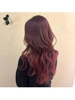 ヘアーコテージ ココ(hair cottage CoCo...)&nbsp;レイヤー×ピンクブラウングラデーション